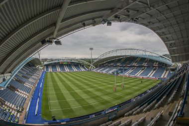 John Smith Stadyumu 'nun Betfred Süper Lig Maçı' nda Huddersfield Giants - Leigh Leopards maçının genel görüntüsü. John Smith Stadyumu, Huddersfield, Birleşik Krallık, 24 Mayıs 2024 