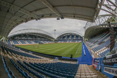 John Smith Stadyumu 'nun Betfred Süper Lig Maçı' nda Huddersfield Giants - Leigh Leopards maçının genel görüntüsü. John Smith Stadyumu, Huddersfield, Birleşik Krallık, 24 Mayıs 2024 