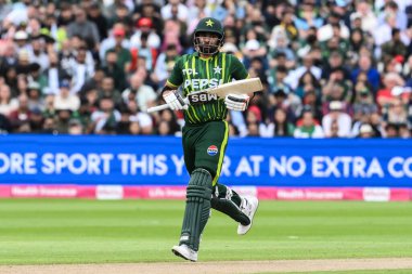 Uluslararası Vitality T20 Serisi sırasında Pakistan 'dan Iftikhar Ahmed İngiltere' ye karşı Pakistan maçı Edgbaston, Birmingham, Birleşik Krallık, 25 Mayıs 2024 