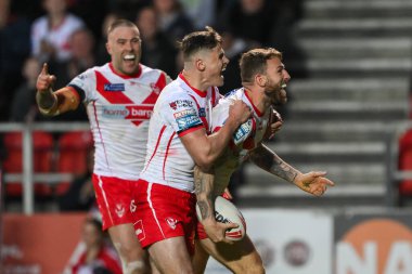 St. Helens takımından Daryl Clark, 24 Mayıs 2024 'te St Helens, St Wicked Stadyumu' nda oynanan 12. 