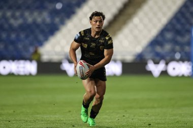 Leigh Leoparları 'ndan Lachlan Lam, 24 Mayıs 2024' te Birleşik Krallık 'ın Huddersfield Stadyumu' nda oynanan 12. 