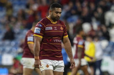 Huddersfield Giants 'tan Seb Ikahifo 12. Betfred Süper Lig karşılaşmasında Huddersfield Giants' a karşı Leigh Leopards John Smith Stadyumu, Huddersfield, Birleşik Krallık, 24 Mayıs 2024  