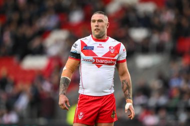 St. Helens 'den Curtis Sironen, Betfred Süper Lig 12. raundunda St Helens' e karşı Leeds Gergedan maçı sırasında St Helens Stadyumu, St Helens, Birleşik Krallık, 24 Mayıs 2024 