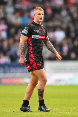 St. Helens 'den George Delaney, Betfred Süper Lig 13. Raundunda St Helens' e karşı Catalans Dragons maçı, St Helens, Birleşik Krallık 'ta 31 Mayıs 2024' te oynanmıştır.