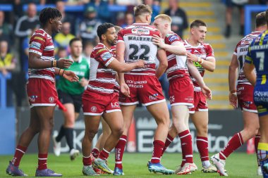 Wigan Warriors 'dan Kruise Leeming, 1 Haziran 2024' te Warrington 'daki Halliwell Jones Stadyumu' nda oynanan 13.