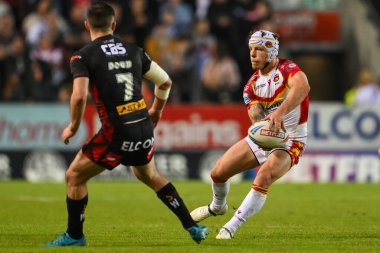 Katalan Ejderhaları 'ndan Theo Fages, 31 Mayıs 2024' te Birleşik Krallık 'ın St. Helens-Wicked Stadyumu' nda oynanan 13.