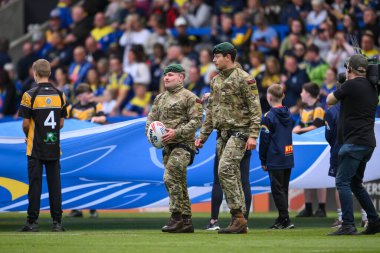 13. Betfred Süper Lig karşılaşmasında Warrington Wolves, Wigan Warriors 'a karşı Halliwell Jones Stadyumu, Warrington, 1 Haziran 2024