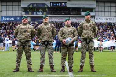 13. Betfred Süper Lig karşılaşmasında Warrington Wolves, Wigan Warriors 'a karşı Halliwell Jones Stadyumu, Warrington, 1 Haziran 2024