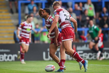 Wigan Warriors 'dan Kruise Leeming, 1 Haziran 2024' te Warrington 'daki Halliwell Jones Stadyumu' nda oynanan 13.