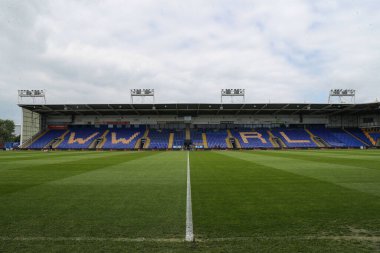 Warrington Wolves 'un evindeki Halliwell Jones Stadyumu' nun genel görünümü, Betfred Süper Lig 13. Raundu öncesinde Warrington Wolves Wigan Warriors 'a karşı Halliwell Jones Stadyumu, Warrington, 1 Haziran 2024