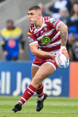 Wigan Warriors takımından Brad ONeill, 1 Haziran 2024 'te Halliwell Jones Stadyumu' nda oynanan 13.