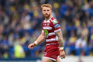 Wigan Warriors 'dan Adam Keighran, Betfred Süper Lig 13. Raundunda Warrington Wolves, Wigan Warriors' a karşı Halliwell Jones Stadyumu, Warrington, 1 Haziran 2024