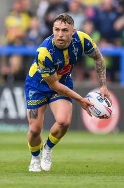 Warrington Wolves takımından Sam Powell, 1 Haziran 2024 'te Halliwell Jones Stadyumu' nda oynanan 13.