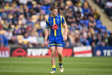 Warrington Wolves 'tan Jake Thewlis, Betfred Süper Lig 13. Raundunda Warrington Wolves, Wigan Warriors' a karşı Halliwell Jones Stadyumu, Warrington, 1 Haziran 2024