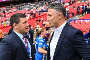 Sam Burgess Warrington Wolves 'un baş antrenörü ve Matt Peet Wigan Warriors' un baş antrenörü, 8 Haziran 2024 'te Wembley Stadyumu' nda oynanan Warrington Wolves vs Wigan Warriors karşılaşması öncesinde yaptıkları görüşmede Wigan Warriors 'la konuştular. 