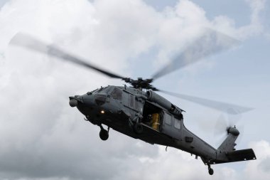 Sikorsky SH-60 / MH-60 ABD Donanmasından Deniz Şahini NATO Kaplan Gözcüleri Günü 'nde 10 Haziran 2024' te AB, Jagel, Almanya 'nın kuzeyinde