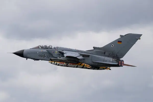 stock image Panavia Tornado of Taktisches Luftwaffen Geschwader 51 Luftwaffe German Air Force takes off, during the NATO Tiger Meet Spotters Day 2 at Schleswig AB, Jagel, Germany, 10th June 2024