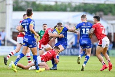 Warrington Wolves 'dan Ben Currie, 14 Haziran 2024' te Halliwell Jones Stadyumu 'nda oynanan 14. Warrington Wolves - Salford Red Devils maçında yenildi. 