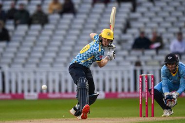 Birmingham Ayıları 'ndan Dan Mousley, Birmingham Blast maçı sırasında Edgbaston, Birmingham, Birleşik Krallık' ta Birmingham Ayıları 'na karşı Lancashire Şimşeği, 14 Haziran 2024 