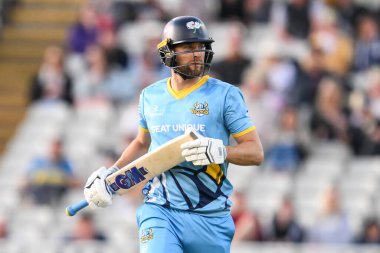 Yorkshire Vikings 'ten David Malan Vitality Blast maçı sırasında Birmingham Bears, Lancashire Lightning' e karşı Edgbaston, Birmingham, Birleşik Krallık, 14 Haziran 2024 