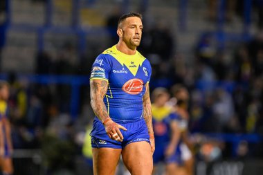 Warrington Wolves 'tan Paul Vaughan, 14 Haziran 2024' te Halliwell Jones Stadyumu, Warrington, İngiltere 'de oynanan 14. 