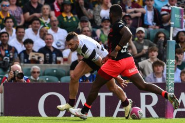 Barbar Jonny May 22 Haziran 2024 'te Twickenham, İngiltere' deki Twickenham Stadyumu 'nda oynanan Killik Kupası Barbarlar Fiji maçında skoru 10-14 yaptı. 