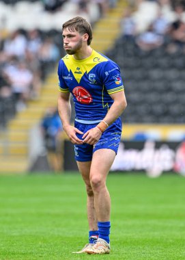 Warrington Wolves 'dan Adam Holroyd Betfred Süper Lig 15. Raundunda Hull FC, Warrington Wolves' a karşı MKM Stadyumu, Hull, Birleşik Krallık, 22 Haziran 2024 