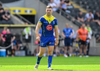 Warrington Wolves 'dan George Williams Betfred Süper Lig 15. Raundunda Hull FC, Warrington Wolves' a karşı MKM Stadyumu, Hull, Birleşik Krallık, 22 Haziran 2024 