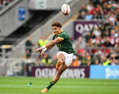 Jordan Hendrikse Güney Afrika gol atıyor ama 22 Haziran 2024 'te İngiltere' nin Twickenham Stadyumu 'nda oynanan Katar Havayolları Kupası maçında başarısız oluyor. 