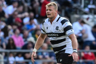 Killik Kupası maçında Barbar David Ribbans, Twickenham Stadyumu 'nda Barbarlar Fiji' ye karşı, 22 Haziran 2024 