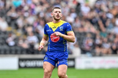 Warrington Wolves 'dan Danny Walker Betfred Süper Lig 15. Raundunda Hull FC, Warrington Wolves' a karşı MKM Stadyumu, Hull, Birleşik Krallık, 22 Haziran 2024 