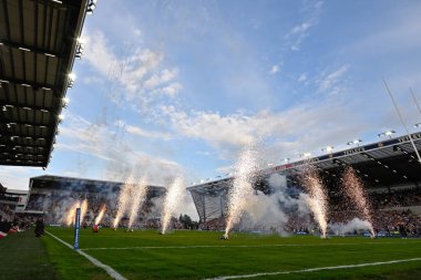 15. Betfred Süper Lig karşılaşması öncesinde Leeds Rhinos Leigh Leopards 'a karşı Headingley Stadyumu, Leeds, İngiltere 21 Haziran 2024 