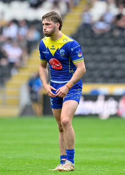 stock image Adam Holroyd of Warrington Wolves during the Betfred Super League Round 15 match Hull FC vs Warrington Wolves at MKM Stadium, Hull, United Kingdom, 22nd June 2024 