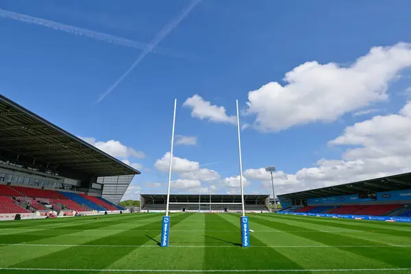 stock image A general view of the Salford Community Stadium ahead of the Betfred Super League Round 15 match Salford Red Devils vs St Helens at Salford Community Stadium, Eccles, United Kingdom, 23rd June 2024 