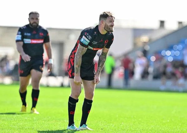stock image Daryl Clark of St. Helens dejected at full time during the Betfred Super League Round 15 match Salford Red Devils vs St Helens at Salford Community Stadium, Eccles, United Kingdom, 23rd June 2024 