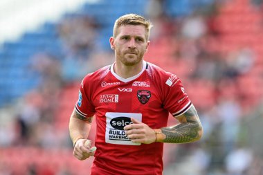 Salford Red Devils 'den Marc Sneyd 15. Betfred Süper Lig karşılaşmasında Salford Red Devils St. Helens' e karşı Salford Community Stadyumu, Eccles, İngiltere, 23 Haziran 2024 