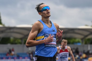 Donovan, Birleşik Krallık Microplus Atletizm Şampiyonası sırasında Manchester Bölgesel Arena, Manchester 'da birinci gün, 29 Haziran 2024.