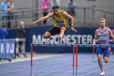 Microplus UK Atletizm Şampiyonası 'nda Knibbs Manchester Bölgesel Arena, Manchester' da birinci gün, 29 Haziran 2024.