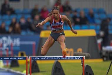 Nielsen, Manchester Regional Arena, Manchester, Birleşik Krallık 'ta düzenlenen Microplus UK Atletizm Şampiyonası' nda son engeli aştı. 