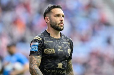 Leigh Leoparları 'ndan Gareth OBrien 5 Temmuz 2024' te İngiltere 'nin Wigan Stadyumu' nda oynanan 16. 