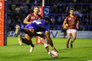 Warrington Wolves takımından Rodrick Tai, 5 Temmuz 2024 'te Warrington, İngiltere' deki Halliwell Jones Stadyumu 'nda oynanan 16. 