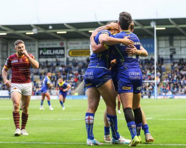 Warrington Wolves 'tan Toby King, 5 Temmuz 2024 tarihinde Warrington, Warrington' daki Halliwell Jones Stadyumu 'nda oynanan 16. 