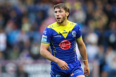 Warrington Wolves 'dan Adam Holroyd Betfred Süper Lig 16. Raundda Warrington Wolves' a karşı Huddersfield Giants maçı sırasında Halliwell Jones Stadyumu, Warrington, Birleşik Krallık, 5 Temmuz 2024 