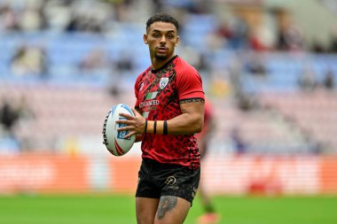 Leopar Leoparlar takımından Umyla Hanley, 5 Temmuz 2024 'te İngiltere' nin Wigan Stadyumu 'nda oynanan 16. 