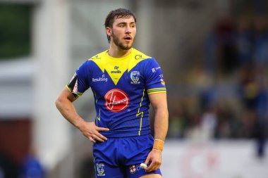Warrington Wolves 'dan Adam Holroyd Betfred Süper Lig 16. Raundda Warrington Wolves' a karşı Huddersfield Giants maçı sırasında Halliwell Jones Stadyumu, Warrington, Birleşik Krallık, 5 Temmuz 2024 