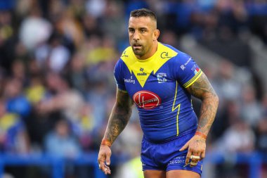 Warrington Wolves 'tan Paul Vaughan, Betfred Süper Lig 16. Raundunda Warrington Wolves, Huddersfield Giants' a karşı Halliwell Jones Stadyumu, Warrington, İngiltere, 5 Temmuz 2024 