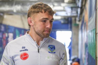 Warrington Wolves 'tan Sam Powell, 5 Temmuz 2024' te Halliwell Jones Stadyumu 'nda Warrington Wolves ve Huddersfield Giants arasında oynanan 16. 