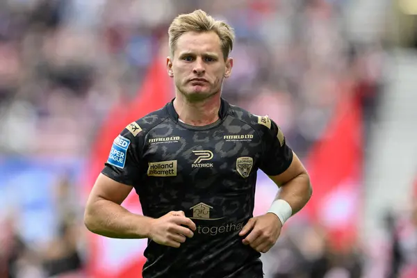 stock image Brad Dwyer of Leigh Leopards during the Betfred Super League Round 16 match Wigan Warriors vs Leigh Leopards at DW Stadium, Wigan, United Kingdom, 5th July 2024 