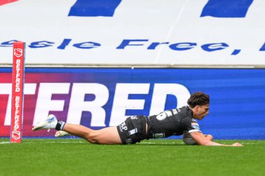 Lewis Martin Hull FC, 7 Temmuz 2024 'te İngiltere' nin Eccles şehrinde oynanan Salford Red Devils vs Hull FC karşılaşmasında Betfred Süper Lig 'in 16. 