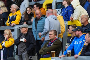 Leeds Rhinos taraftarları 16. Betfred Süper Lig karşılaşmasında Leeds Rhinos, London Broncos 'a karşı Headingley Stadyumu, Leeds, İngiltere, 6 Temmuz 2024 